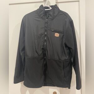 Vintage black zip up cute oversized